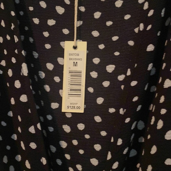 Max Studio Patterned Ruffle Wrap Midi Dress New with tags size M - Picture 16 of 16